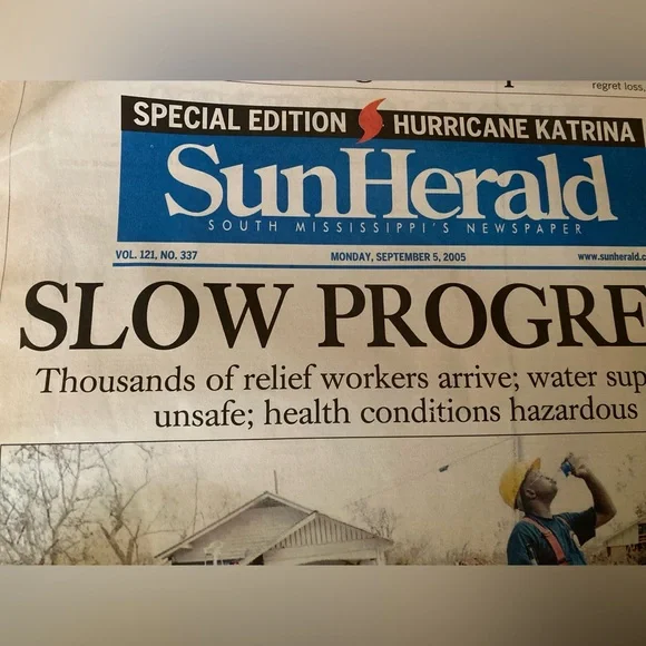 SET OF 7 SUN HERALD HURRICANE KATRINA NEWSPAPERS AUG 30, 2005 - SEPT 5, 2005 - Picture 9 of 9